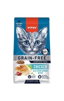 Tahılsız Tavuklu Yavru Kedi Maması 1,5 Kg Wanpy Tahılsız Tavuklu Yavru Kedi Maması 1,5 Kg Wanpy