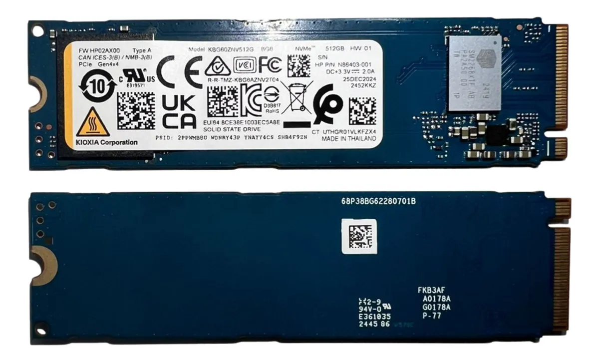 Kioxia Kbg60znv512g 512gb Ssd M.2 Nvme 2280 Gen 4 Pcıe 4.0 X 4 Bg6 Hf Kutusuz 1 Kioxia Kbg60znv512g 512gb Ssd M.2 Nvme 2280 Gen 4 Pcıe 4.0 X 4 Bg6 Hf Kutusuz 1