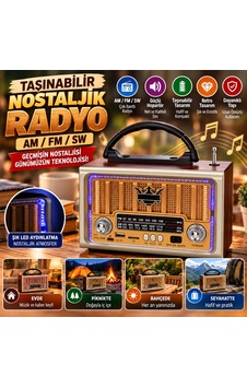 Bezos Taşınabilir Klasik Am/fm/sw Retro Nostaljik Radyo Krt Bezos Taşınabilir Klasik Am/fm/sw Retro Nostaljik Radyo Krt