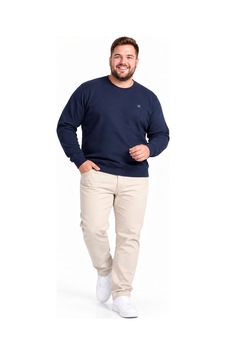 Annex Büyük Beden Basic Waffle Kumaş Erkek Sweatshirt Lacivert Annex Büyük Beden Basic Waffle Kumaş Erkek Sweatshirt Lacivert