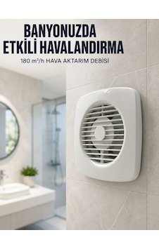Ev Tipi Dekoratif Aspiratör 16 W 180 M³/h Banyo Mutfak Wc Havalandırma Çözümü Çok renkli Ev Tipi Dekoratif Aspiratör 16 W 180 M³/h Banyo Mutfak Wc Havalandırma Çözümü Çok renkli