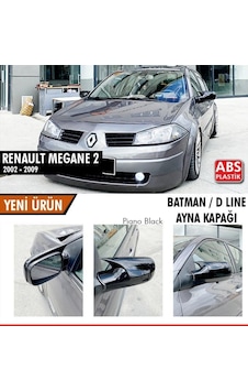 Renault Megane 2 (2002 - 2009) Batman Yarasa Ayna Kapağı (piano Bla Renault Megane 2 (2002 - 2009) Batman Yarasa Ayna Kapağı (piano Bla