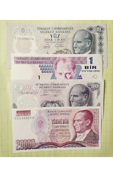 Cumhuriyet İlk Dönemi 6.7.8. Emisyon Koleksiyon Kâğıt Para. Eski Para . Set8 Cumhuriyet İlk Dönemi 6.7.8. Emisyon Koleksiyon Kâğıt Para. Eski Para . Set8