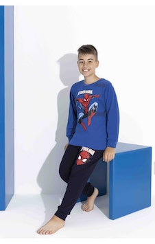 Tarık 5-9 Yaş Erkek Çocuk Spıderman Baskılı İnterlok Pijama Takımı 4132270 - Mavi Mavi Tarık 5-9 Yaş Erkek Çocuk Spıderman Baskılı İnterlok Pijama Takımı 4132270 - Mavi Mavi