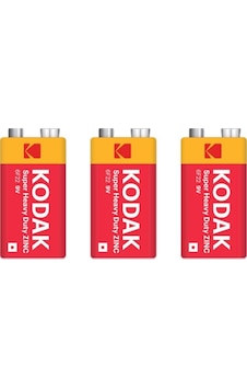 Kodak 1X3 3 Adet Shrink Ambalaj Çinko Karbon 9 Volt Pil Kodak 1X3 3 Adet Shrink Ambalaj Çinko Karbon 9 Volt Pil