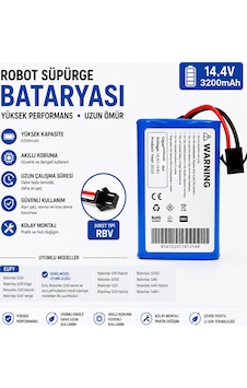 Anker Eufy R500 Uyumlu Robot Süpürge Bataryası 14.4v 3200mah Li-ion Anker Eufy R500 Uyumlu Robot Süpürge Bataryası 14.4v 3200mah Li-ion