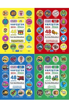 İlk Kelimelerle Yapıştır Boya Öğren Seti - 4 Kitap Takım- Parıltı Yayınları İlk Kelimelerle Yapıştır Boya Öğren Seti - 4 Kitap Takım- Parıltı Yayınları