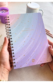 Akademik Ajanda 17x24 Cm Spiralli 25/26 Aura Açık Gri Akademik Ajanda 17x24 Cm Spiralli 25/26 Aura Açık Gri
