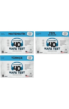 Lgs 8. Sınıf Çöz Bitir Yaprak Test Matematik Fen Ve Türkçe 3lü Set