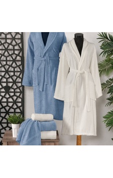 Schafer Arya Banyo Seti 6 Parça-indigo/beyaz Gri Schafer Arya Banyo Seti 6 Parça-indigo/beyaz Gri