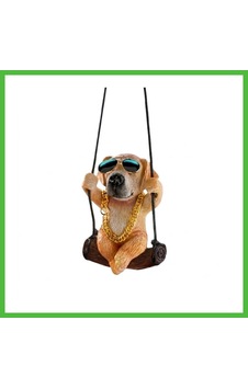 Vaveni Araç İçi Dikiz Aynası Asma Dekoratif Süs Köpek Salıncaklı Altın Kahve Arz Vaveni Araç İçi Dikiz Aynası Asma Dekoratif Süs Köpek Salıncaklı Altın Kahve Arz