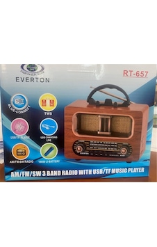 Everton Rt-657 Bluetooth Fm-usb-tf-aux Şarjlı Nostaljik Radyo