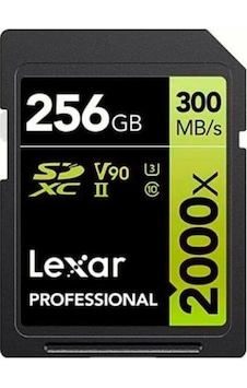 Lexar Professional 256 GB 2000X 300 MB/S 8K V90 SDXC Hafıza Kartı Lexar Professional 256 GB 2000X 300 MB/S 8K V90 SDXC Hafıza Kartı