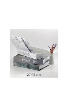 3 Lü Kitap Görünümlü Dekoratif Kutu Seti, Home, White, Naturel, Set-1 - Bga6677519 3 Lü Kitap Görünümlü Dekoratif Kutu Seti, Home, White, Naturel, Set-1 - Bga6677519