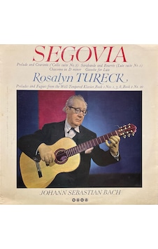 Segovia Rosalyn Tureck Play Bach Classic Lp Plak Segovia Rosalyn Tureck Play Bach Classic Lp Plak