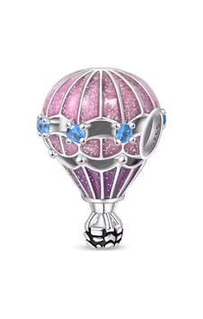 Fubena Taşlı Pembe Sıcak Hava Balonu Charm Gümüş Fubena Taşlı Pembe Sıcak Hava Balonu Charm Gümüş