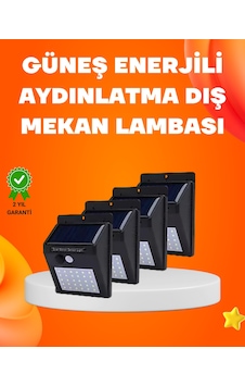 Montajlı Güneş Enerjili Duvar Tipi Aydınlatma 8 Saat Çalışma Süresi Montajlı Güneş Enerjili Duvar Tipi Aydınlatma 8 Saat Çalışma Süresi