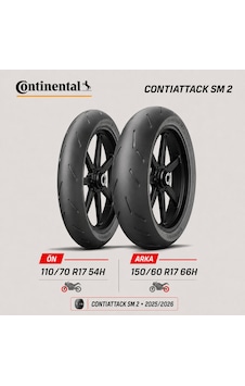 Continental Contiattack Sm 2 110/70 R17 54h - 150/60 R17 66h Ön Arka Motosiklet Lastik Takımı 2025/2026 Continental Contiattack Sm 2 110/70 R17 54h - 150/60 R17 66h Ön Arka Motosiklet Lastik Takımı 2025/2026