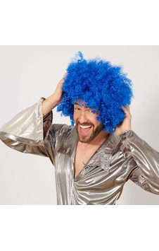Mavi - 451 - Renk Kıvırcık Afro - Csmo-tex - Bonus Peruk Mavi - 451 - Renk Kıvırcık Afro - Csmo-tex - Bonus Peruk