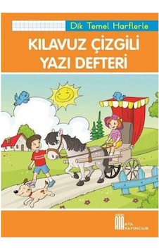 Kılavuz Çizgili Yazı Defteri Büyük Boy Dik Temel Harflerle