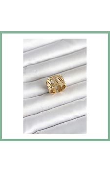 Bşkvirgo 316l Çelik Gold Renk Geometrik Model Kadın Yüzük Bsk2026 Bşkvirgo 316l Çelik Gold Renk Geometrik Model Kadın Yüzük Bsk2026