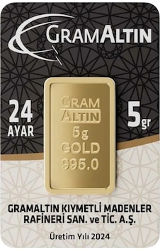 İAR 24 Ayar Külçe Altın 5 G