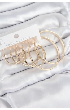 Pirinç Halka Model Gold Renk Kadın Set Küpe altın 05178864 Pirinç Halka Model Gold Renk Kadın Set Küpe altın 05178864