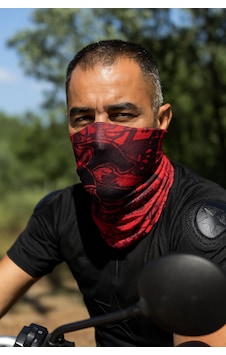 Sticker Works Motorcu Red Skull Buff Maske Outdoor Boyunluk Unisex Bandana Standart Sticker Works Motorcu Red Skull Buff Maske Outdoor Boyunluk Unisex Bandana Standart