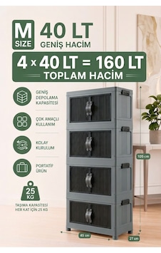 4 Katlı Plastik Kapaklı Portatif Dolap Çok Amaçlı Saklama Ayakkabı Düzenleyici, Mutfak Banyo Balkon Siyah 4 Katlı Plastik Kapaklı Portatif Dolap Çok Amaçlı Saklama Ayakkabı Düzenleyici, Mutfak Banyo Balkon Siyah