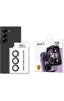 Galaxy Uyumlu Z Fold 6 Zore Cl-11 Safir Parmak İzi Bırakmayan Anti-reflective Kamera Lens Koruyucu-siyah Galaxy Uyumlu Z Fold 6 Zore Cl-11 Safir Parmak İzi Bırakmayan Anti-reflective Kamera Lens Koruyucu-siyah