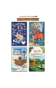 Timaş Çocuk Çantamdan Fil Çıktı - Uzaya Giden Tren - Benim Zürafam Uçabilir - Eyvah Kayboldum Set 4 Kitap Timaş Çocuk Çantamdan Fil Çıktı - Uzaya Giden Tren - Benim Zürafam Uçabilir - Eyvah Kayboldum Set 4 Kitap