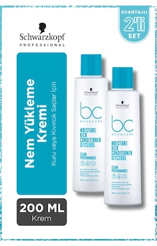 Bonacure Bc Clean Nem Yükleme Kremi 200ml X 2 Adet - Kuru Ve Kıvırcık Saçlar İçin Bonacure Bc Clean Nem Yükleme Kremi 200ml X 2 Adet - Kuru Ve Kıvırcık Saçlar İçin
