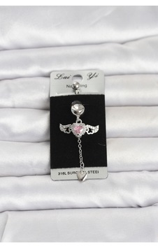 316l Cerrahi Çelik Kanatlı Model Göbek Piercing Sarı 316l Cerrahi Çelik Kanatlı Model Göbek Piercing Sarı