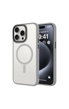 Apple iPhone Uyumlu 15 Pro Max Kılıf Mat Arka Yüzey Wireless Şarj Özellikli Zore Flet M-safe Kapak Titanyum Apple iPhone Uyumlu 15 Pro Max Kılıf Mat Arka Yüzey Wireless Şarj Özellikli Zore Flet M-safe Kapak Titanyum