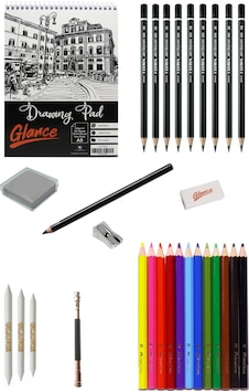 Eskiz Defteri A5 120 Gr 50 Lyra Dereceli Karakalem Water Color Kuruboya Kalemi Çizim Seti Eskiz Defteri A5 120 Gr 50 Lyra Dereceli Karakalem Water Color Kuruboya Kalemi Çizim Seti