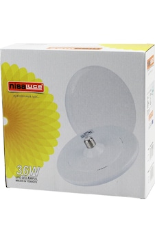 Nisaluce Eamp-063/kb 36w E27 Ufo Tipi Led Lamba Ampul Kristal Desenli Mika Pls.kapak 6400k - 3240lümen 5399 Nisaluce Eamp-063/kb 36w E27 Ufo Tipi Led Lamba Ampul Kristal Desenli Mika Pls.kapak 6400k - 3240lümen 5399