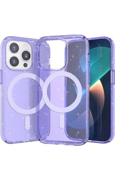 Apple Uyumlu iPhone 14 Pro Max Kılıf Magsafe Şarj Özellikli Parlayan Simli Saydam Renkli Allstar Kapak Apple Uyumlu iPhone 14 Pro Max Kılıf Magsafe Şarj Özellikli Parlayan Simli Saydam Renkli Allstar Kapak