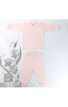 Sebi Bebe Mini Çiçekli Pijama Takımı 9127 Pembe Sebi Bebe Mini Çiçekli Pijama Takımı 9127 Pembe