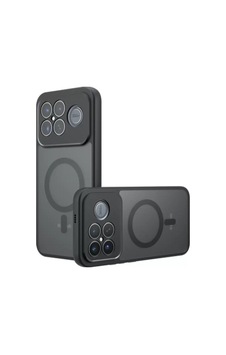 Xiaomi Poco F8 Ultra Kılıf M-safe Şarj Özellikli Kamera Korumalı Zore Lunex Kapak Xiaomi Poco F8 Ultra Zore - Siyah