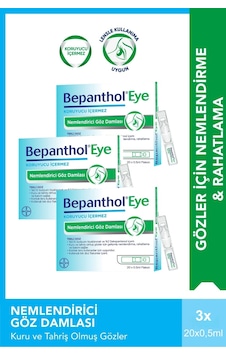 Bepanthol Eye Nemlendirici Göz Damlası Tekli Doz 0.5ml X 20 Flakon X 3 Adet Bepanthol Eye Nemlendirici Göz Damlası Tekli Doz 0.5ml X 20 Flakon X 3 Adet