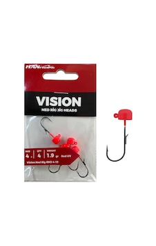 Hanfish Vision Ned Rig Jig Head Rmj 1.9gr No:4 Red Uv 4 Adet Standart Hanfish Vision Ned Rig Jig Head Rmj 1.9gr No:4 Red Uv 4 Adet Standart