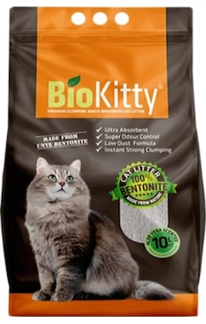 Biokitty Bentonit İnce Aloe Vera Kokulu Kedi Kumu 10 L Biokitty Bentonit İnce Aloe Vera Kokulu Kedi Kumu 10 L