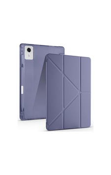 Aksesuarcim Idea 12.1 İle Uyumlu Kılıf Silikon Yumuşak Kalem Bölmeli Esnek 4 Farklı Stand Olabilen Tablet Kılıfı Mor Sku: Zeusb0hbcm4nxx Arka Kapak