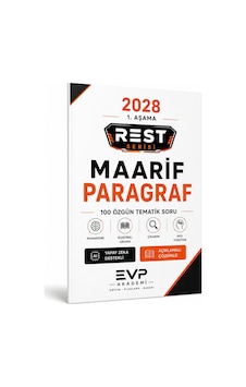 Evp Akademi 2028 Rest Serisi Maarif Model Paragraf Soru Bankası 100 Özgün Tematik Soru Çözümlü Evp Akademi 2028 Rest Serisi Maarif Model Paragraf Soru Bankası 100 Özgün Tematik Soru Çözümlü
