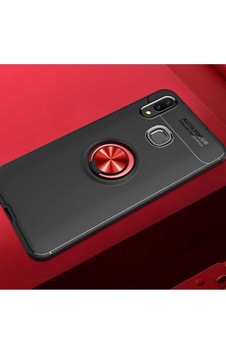 Huawei Y7 Prime 2019 Kılıf Zore Ravel Silikon Kapak Siyah-Kırmızı Huawei Y7 Prime 2019 Kılıf Zore Ravel Silikon Kapak Siyah-Kırmızı