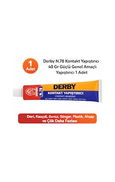 Derby N.78 Kontakt Yapıştırıcı 40 Gr Güçlü Genel Amaçlı Yapıştırıcı 1 Adet Derby N.78 Kontakt Yapıştırıcı 40 Gr Güçlü Genel Amaçlı Yapıştırıcı 1 Adet