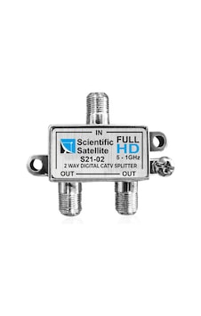 Mag S21-02 1/2 Yollu Kablo Tv Sinyal Ayırıcı Splitter - 5-1000 Mhz Frekans Bölücü Çoklayıcı