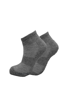 Carnaval Socks Gri Renkli Havlu Patik Gri