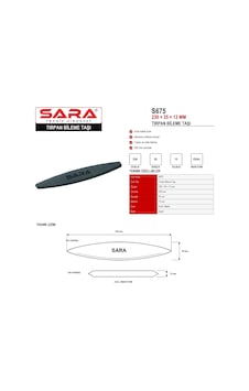Sara S675 230 35 13 Mm Tırpan Bileme Taşı