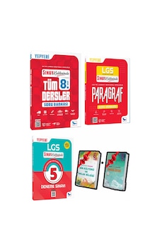 Sınav Yayınları 8. Sınıf Tüm Dersler Soru Bankası + Paragraf + Lgs Deneme Sınav Paketi Sınav Yayınları 8. Sınıf Tüm Dersler Soru Bankası + Paragraf + Lgs Deneme Sınav Paketi